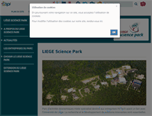 Tablet Screenshot of liegesciencepark.be